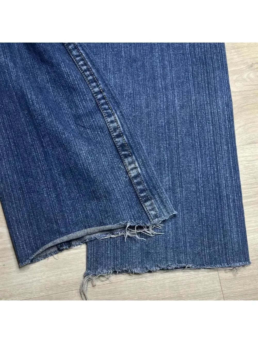 True Religion wide leg jeans painted pockets